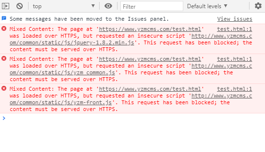 https网页无法加载http的文件，给html头部添加一段代码搞定